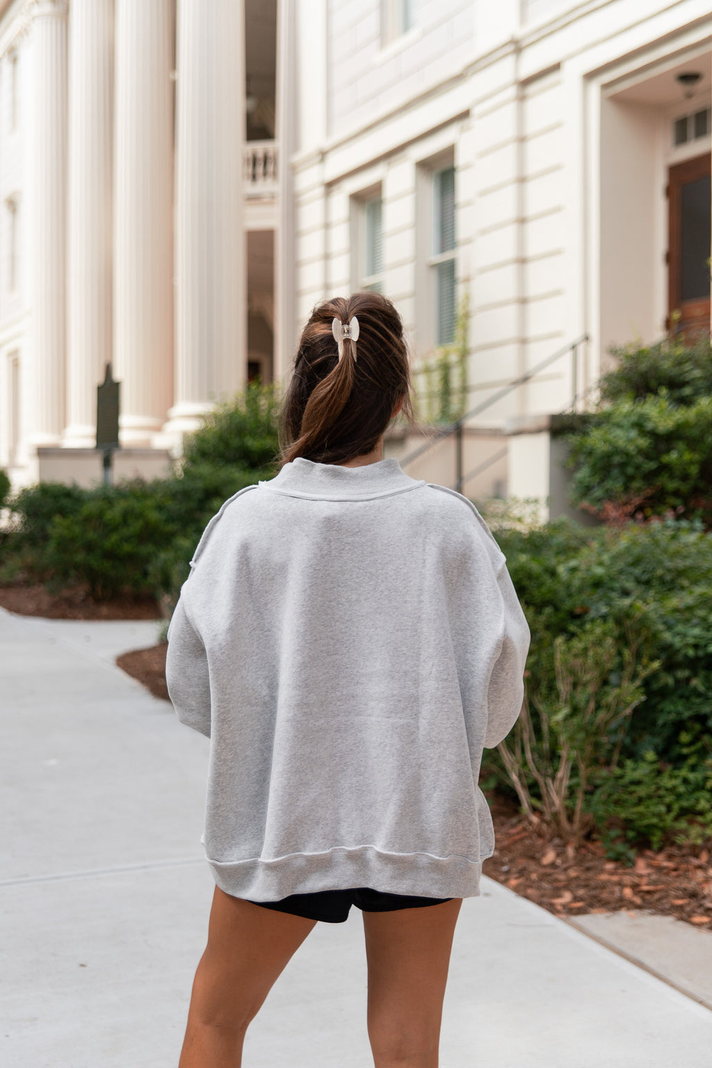 GA Embroidered Mockneck Sweatshirt
