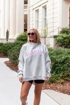 Alabama Embroidered Mock Neck