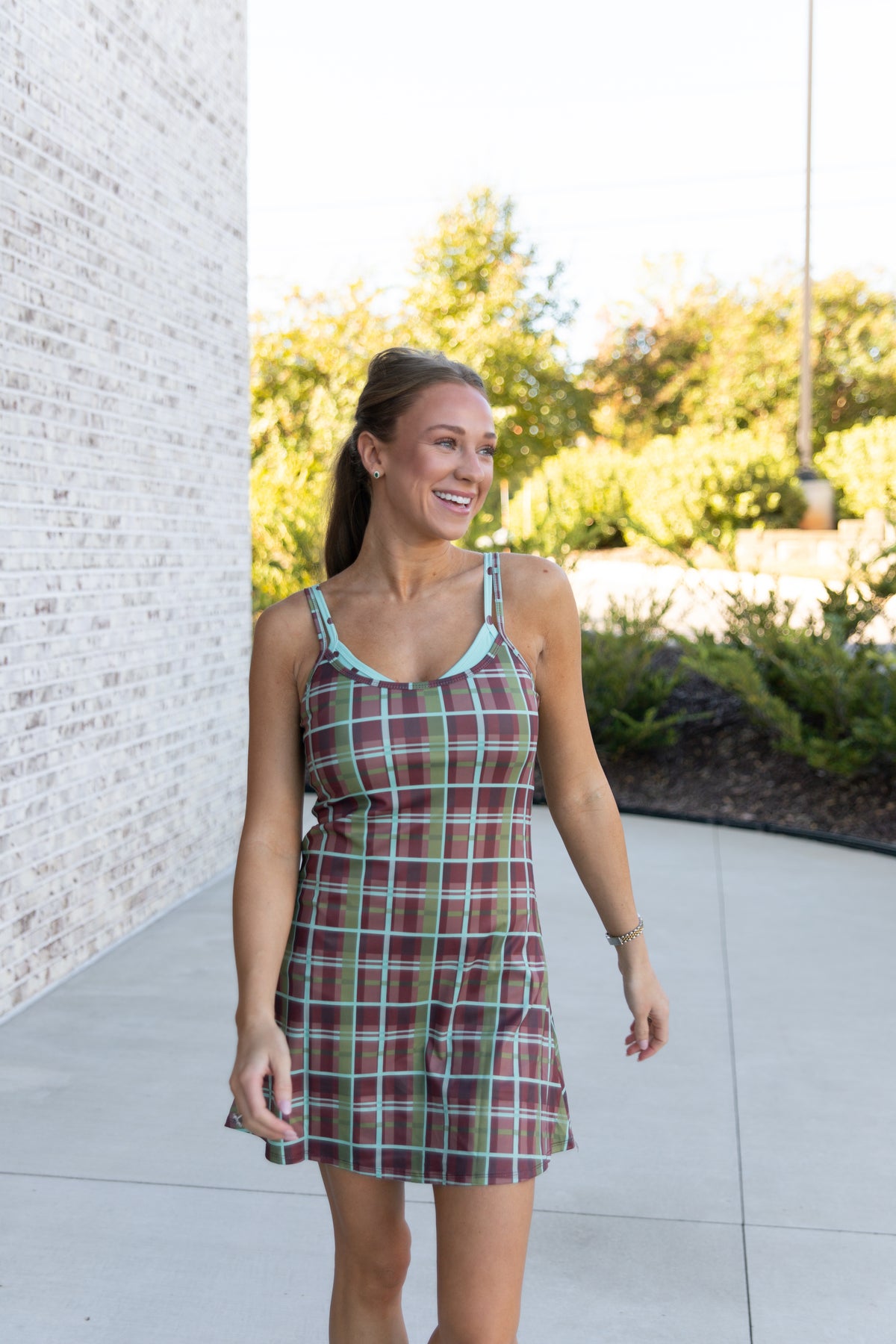Perfectly Plaid Athletic Dress