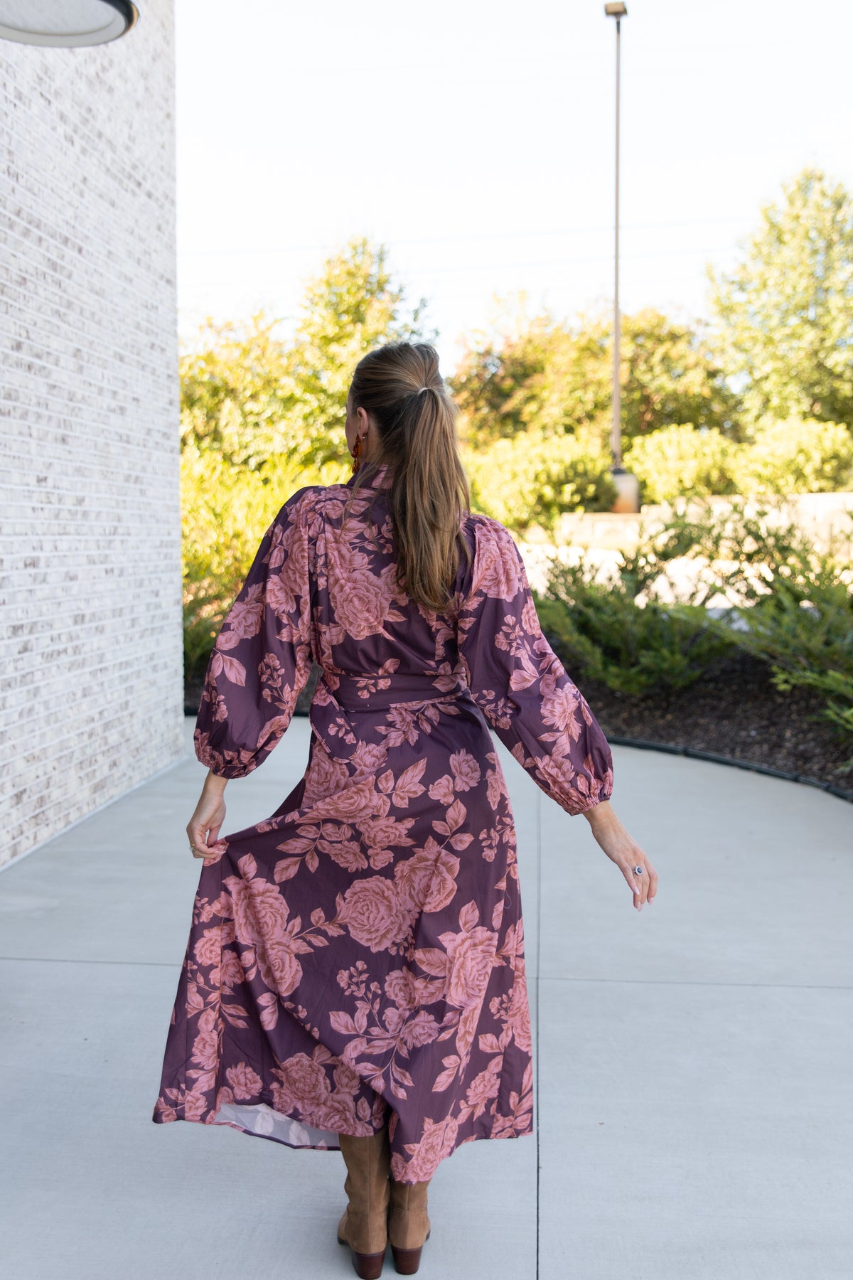 Bailey Belted Floral Shirt Dress