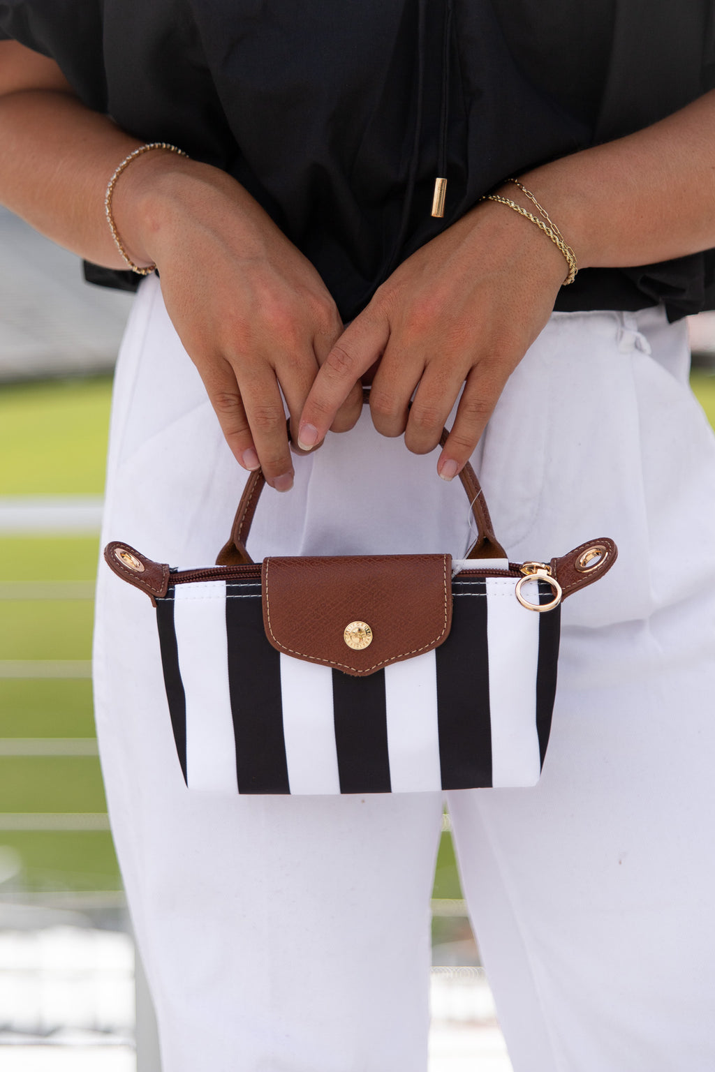 Nova Striped Mini Crossbody Bag