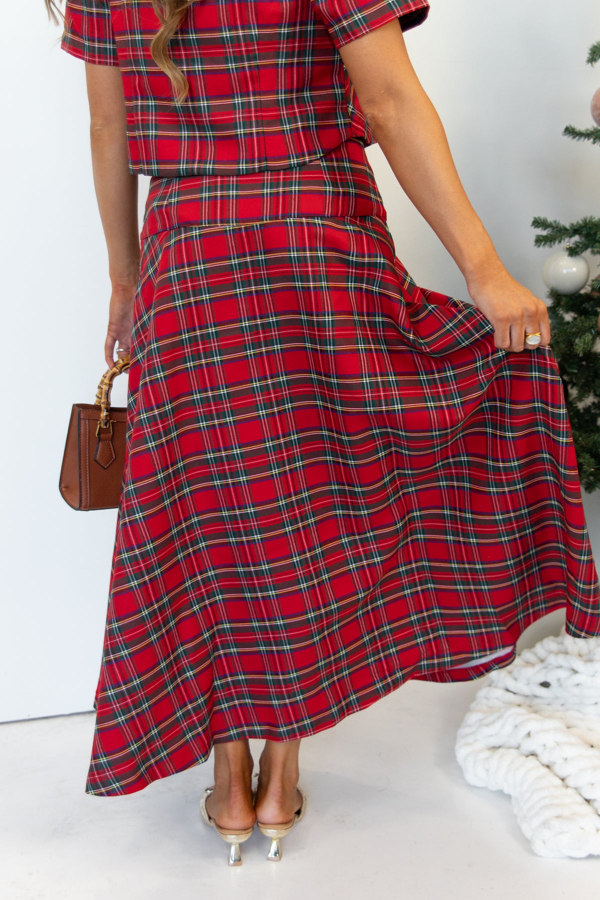 Hadley Tartan Midi Skirt