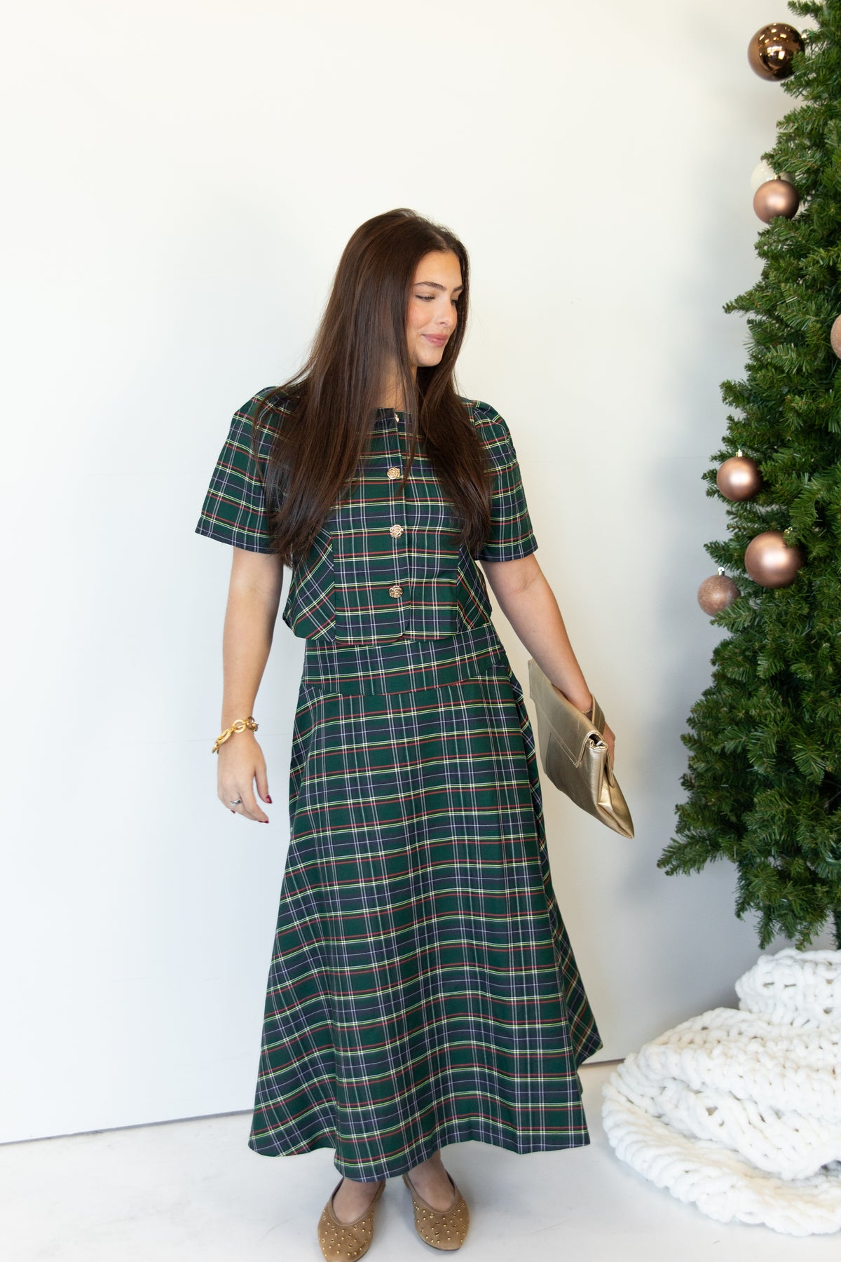 Hadley Tartan Midi Skirt