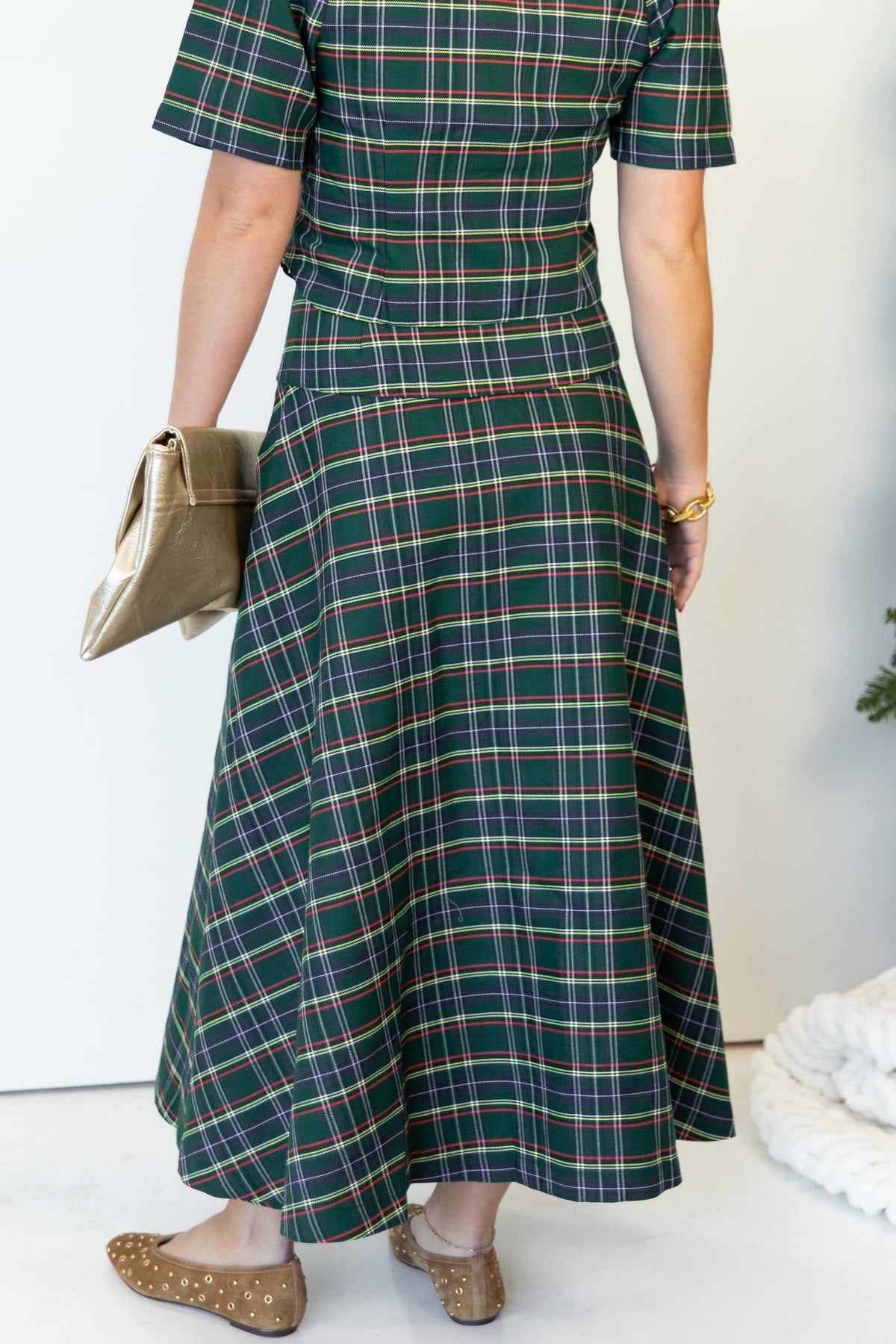 Hadley Tartan Midi Skirt