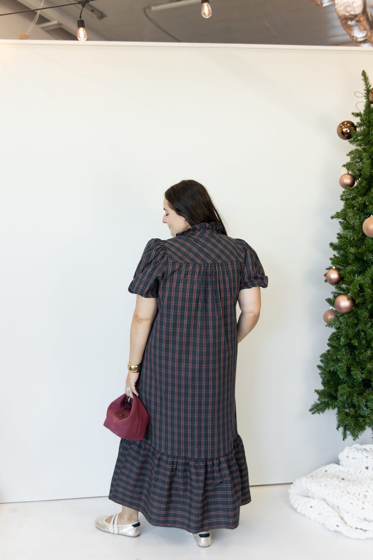The Pippa Plaid Midi Dress