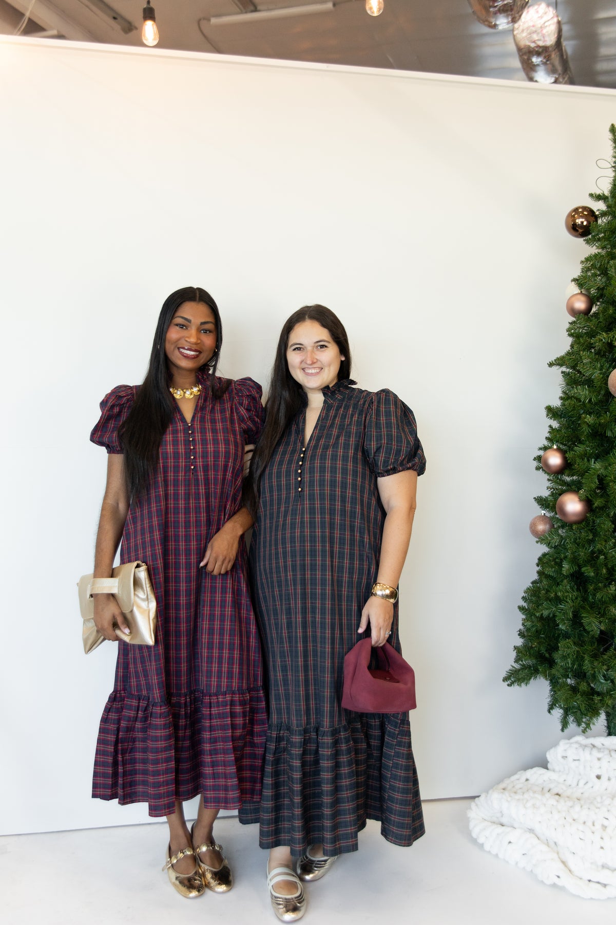 The Pippa Plaid Midi Dress