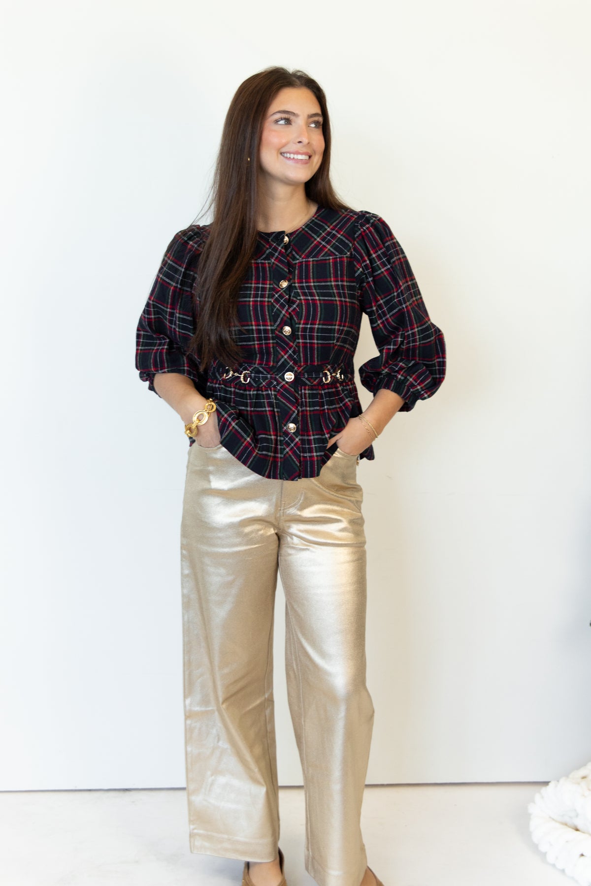 So Golden Wide Leg Pants