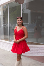 Riley Ruched Mini Dress