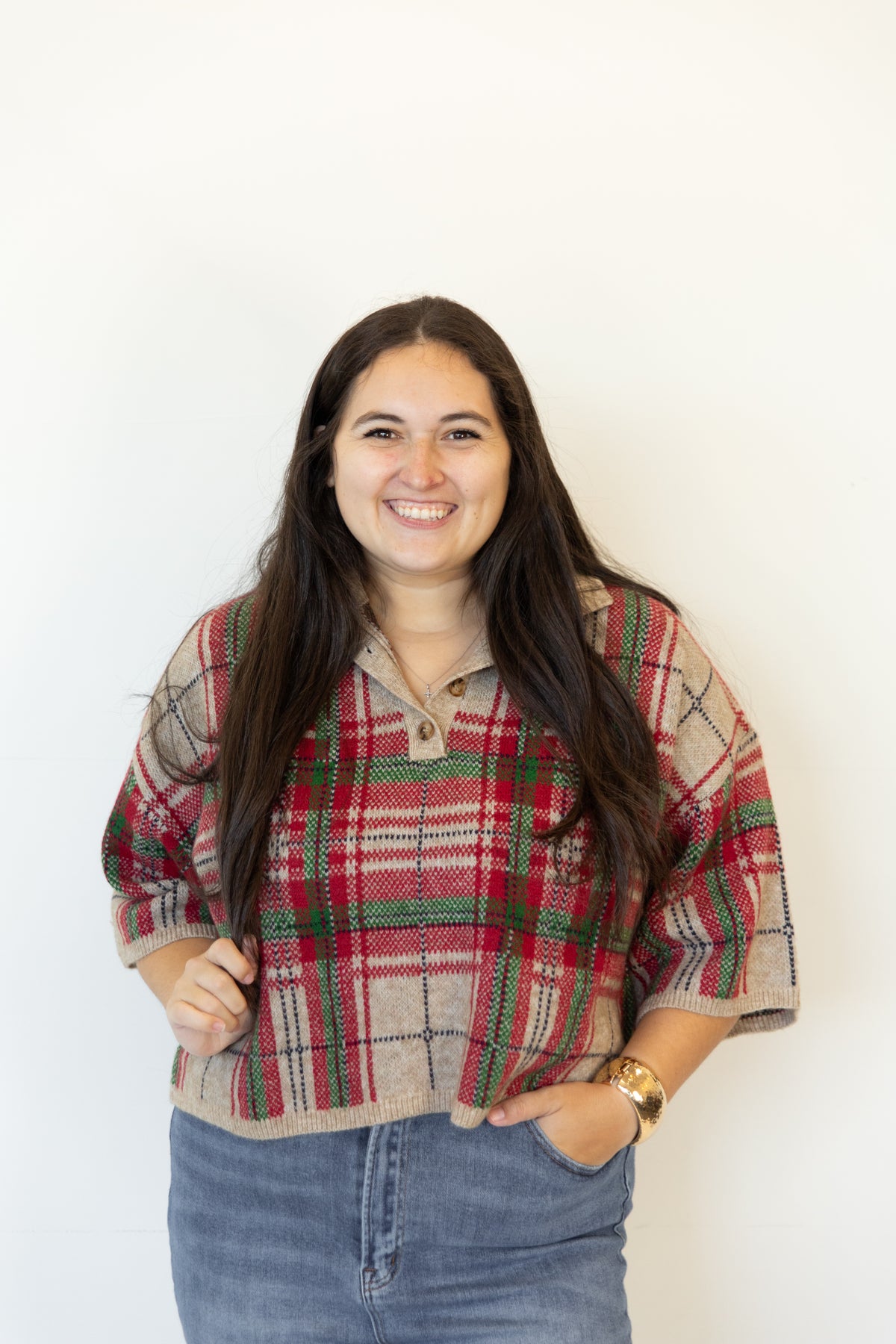 Ellington Holiday Plaid Sweater