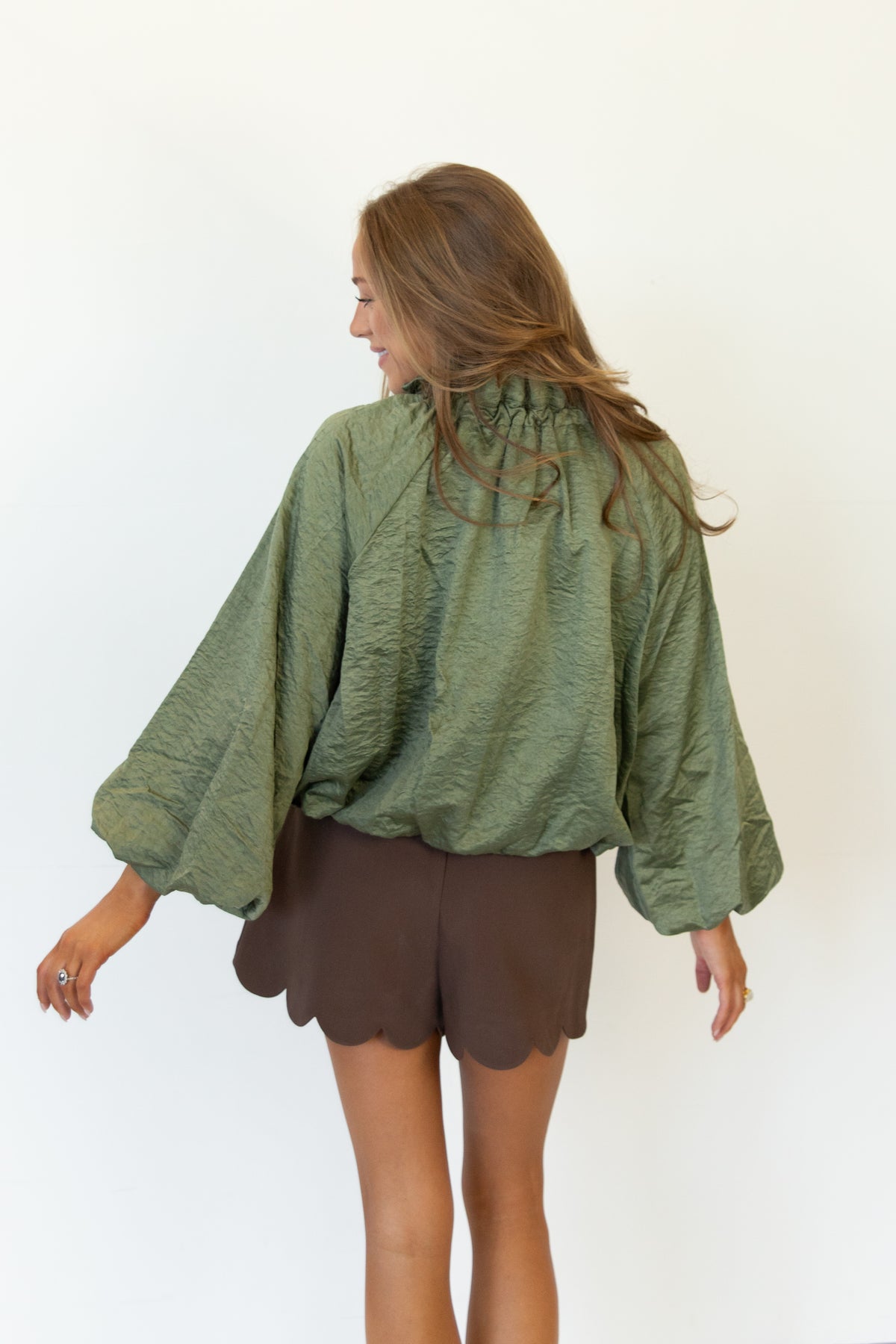 Cecily Ruffle Neck Blouse