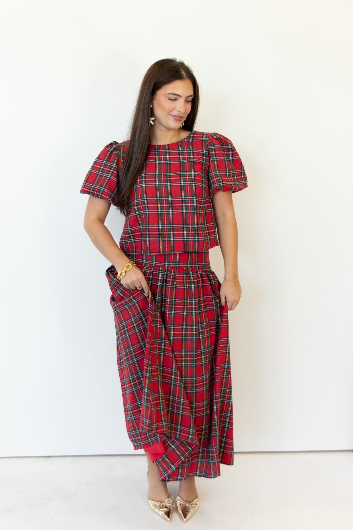 Noelle Drop Waist Maxi Skirt