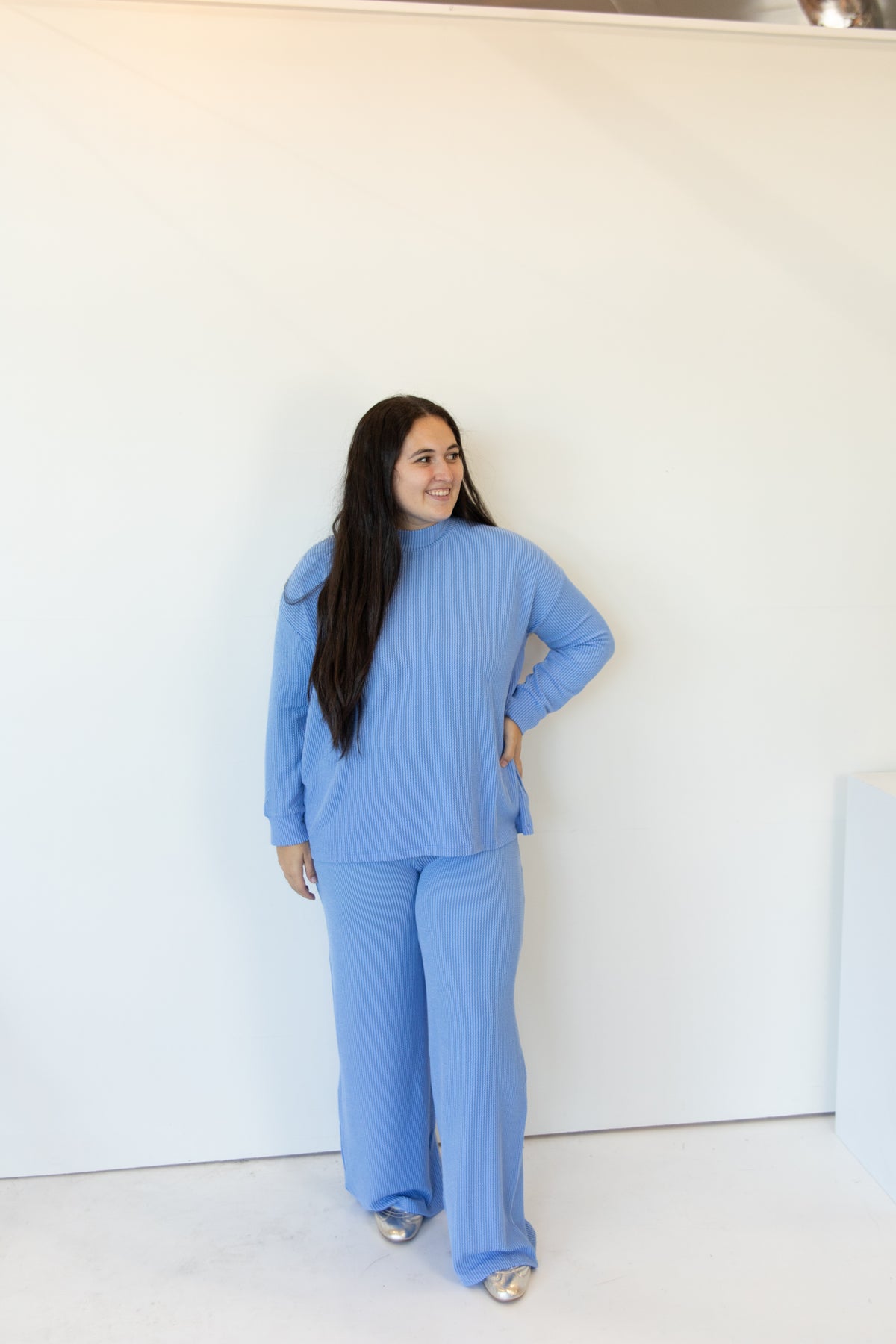 Naomi Raised-Rib Lounge Set