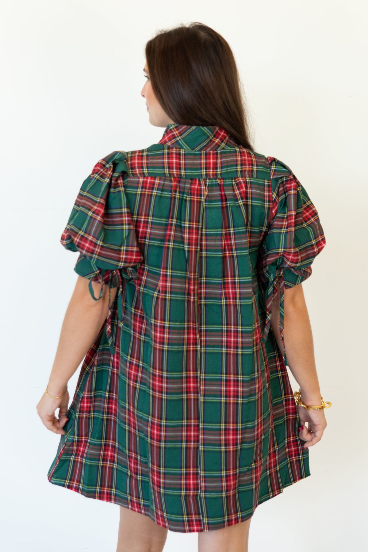 Noel Plaid Mini Dress