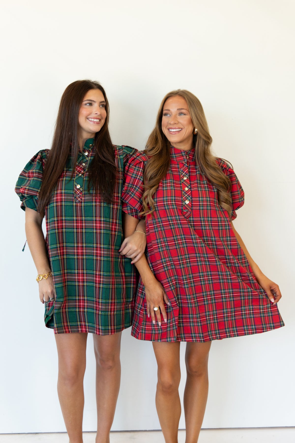 Noel Plaid Mini Dress