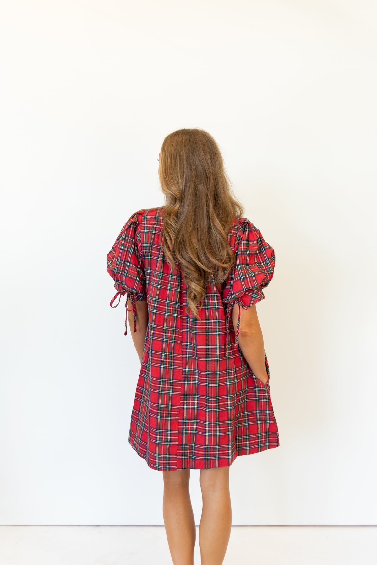 Noel Plaid Mini Dress