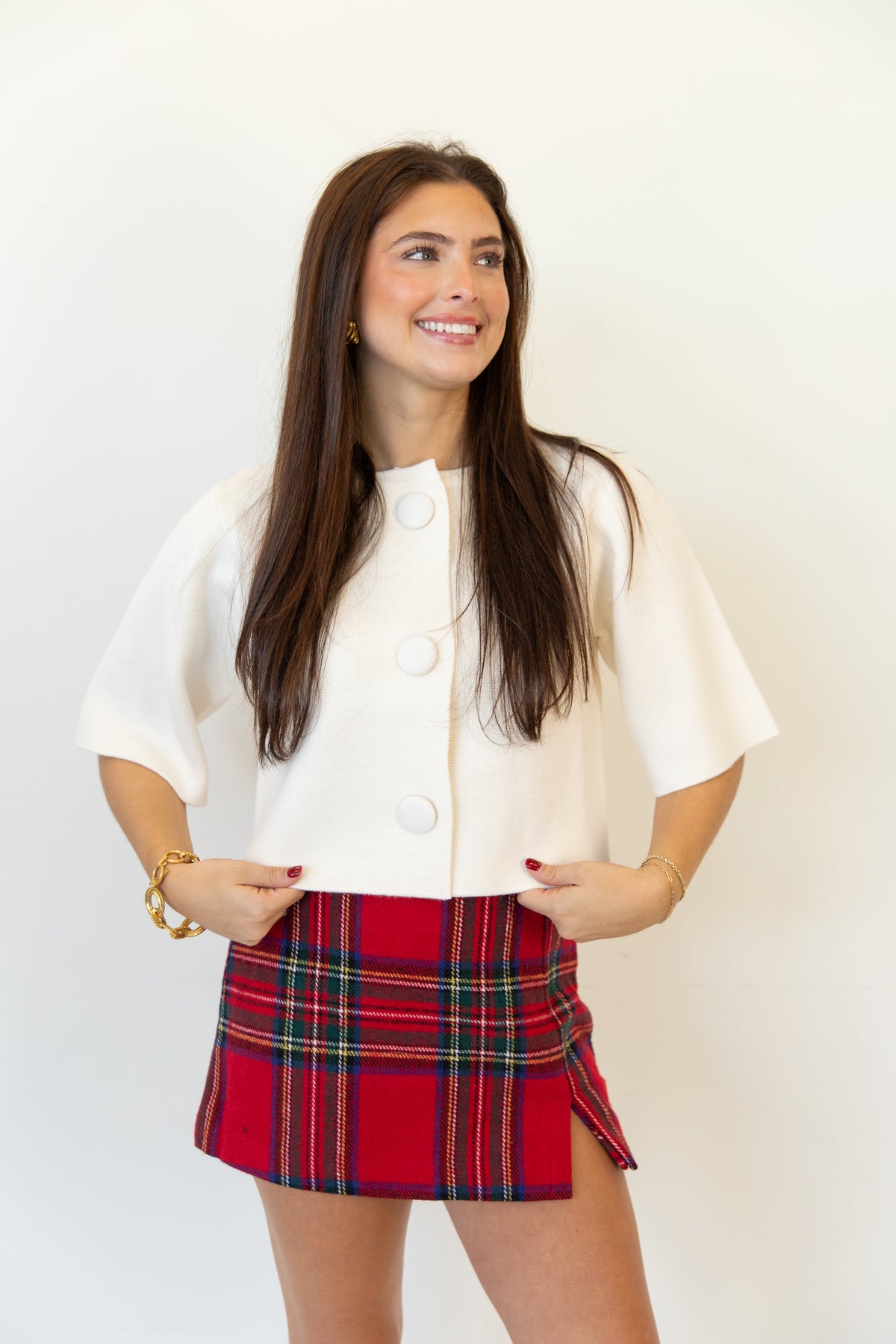 Holly Plaid Skort