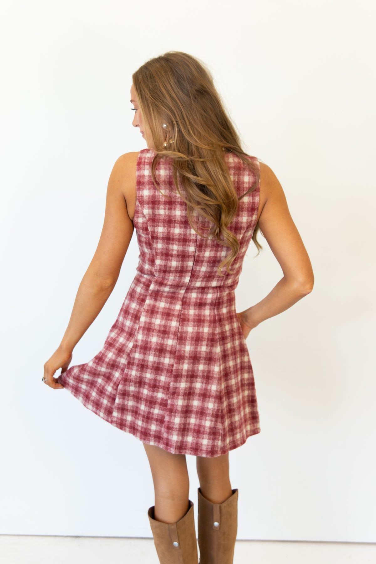 Belle Gingham Sleeveless Dress