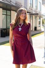 Savannah Ruched Waist Mini Dress