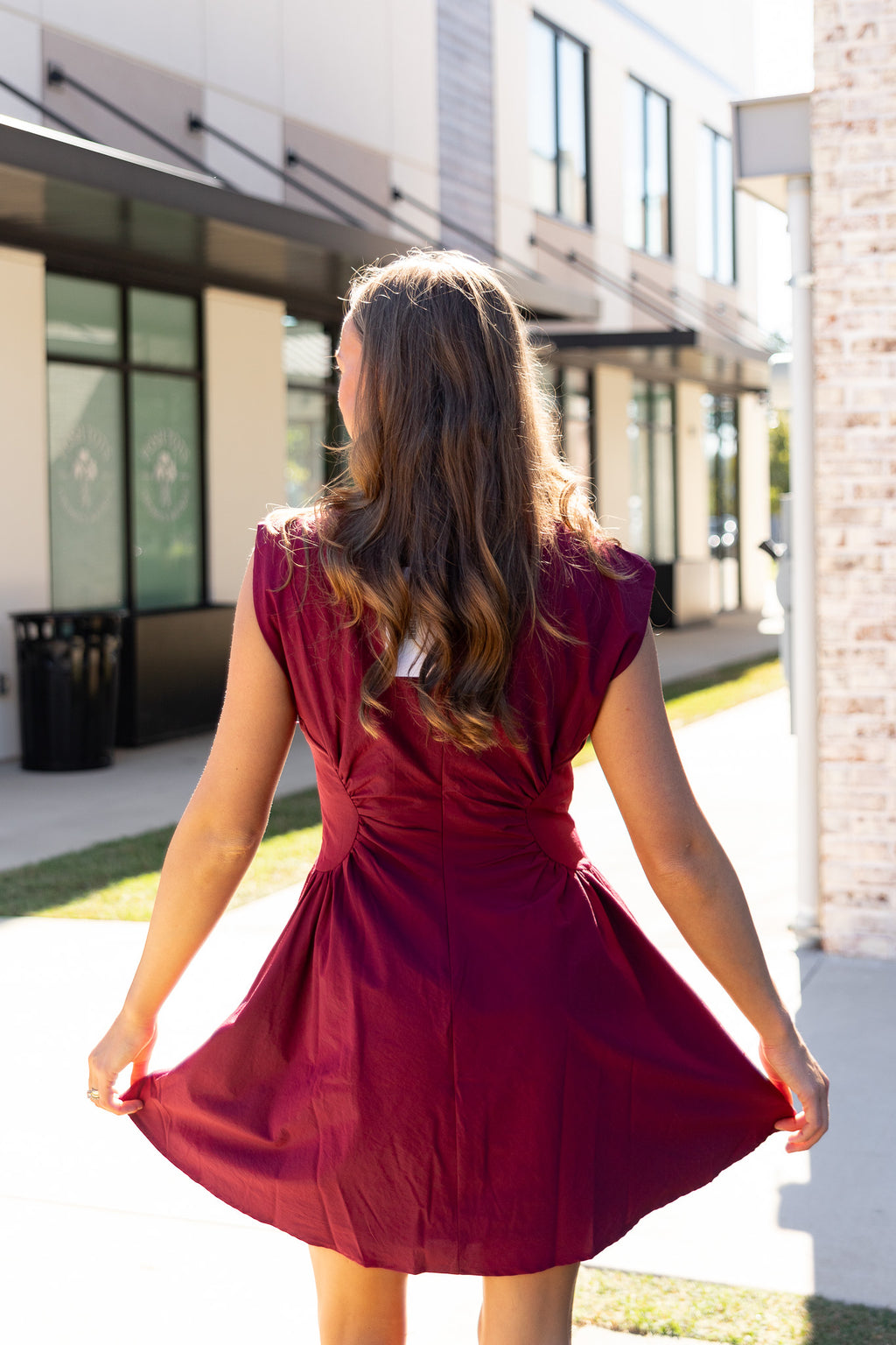 Savannah Ruched Waist Mini Dress