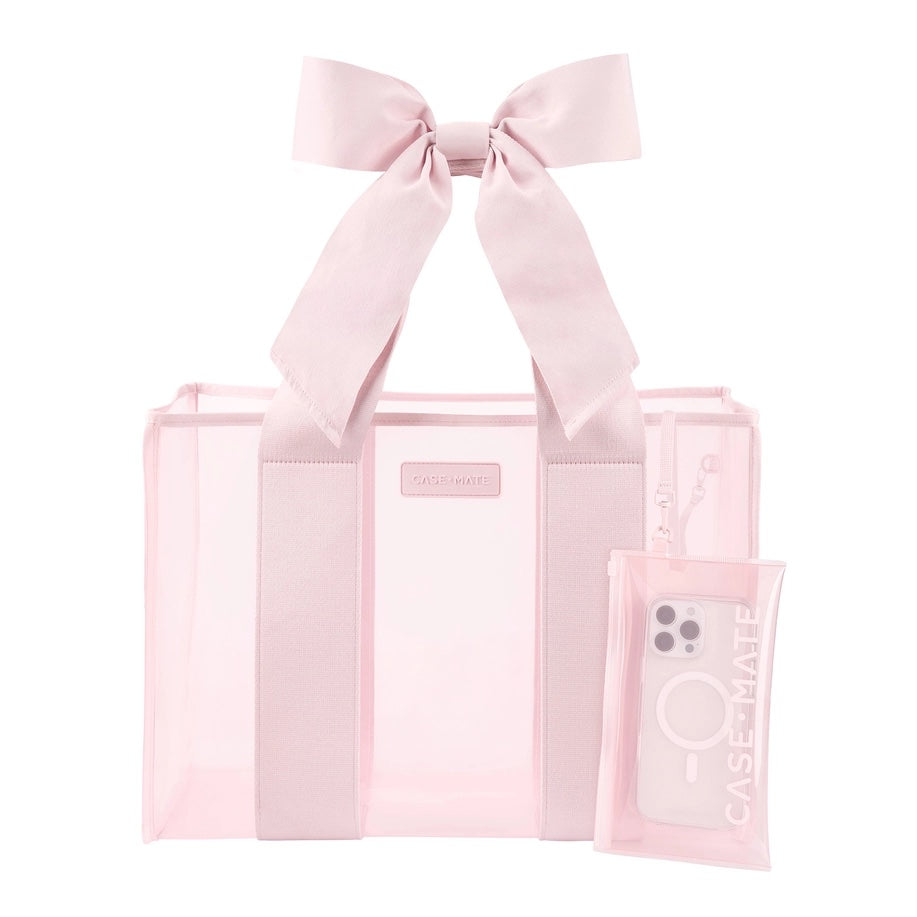Ballet Pink Bow Jelly Tote Bag