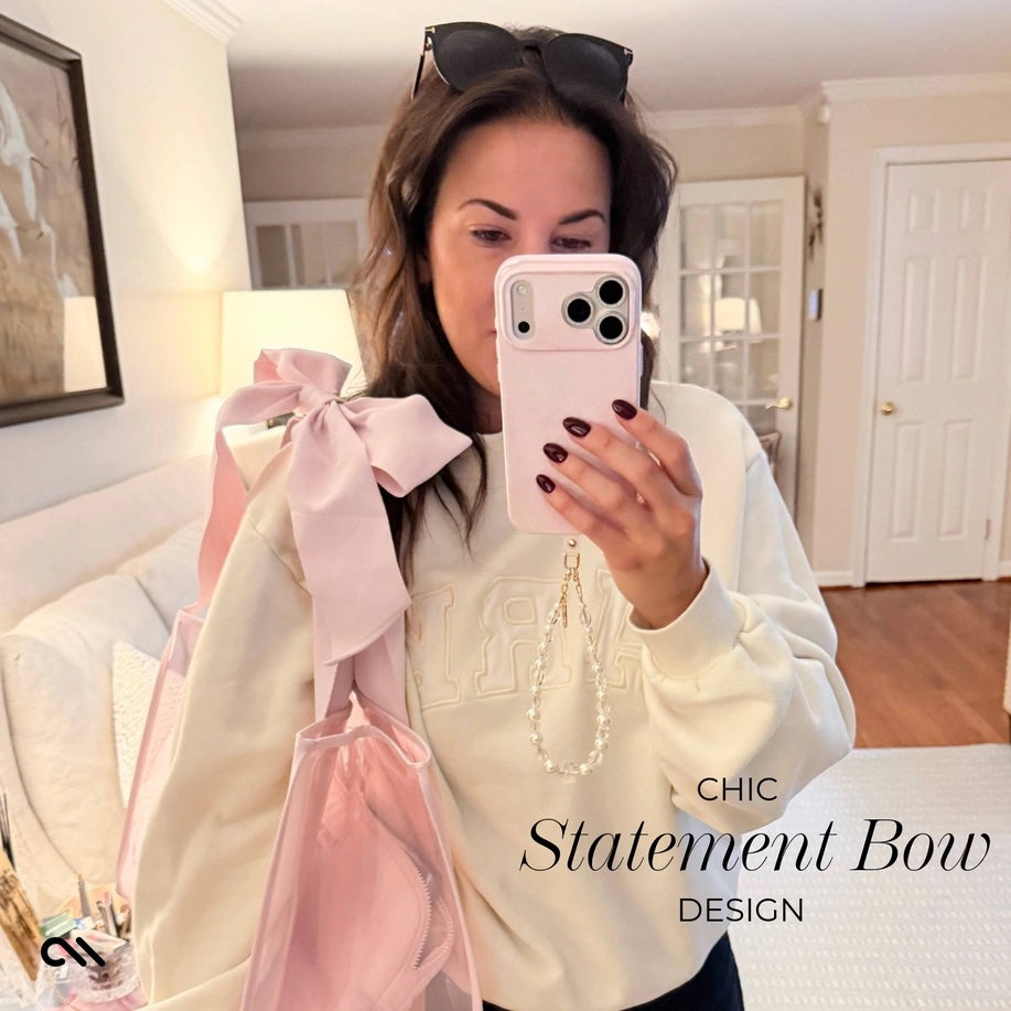 Ballet Pink Bow Jelly Tote Bag