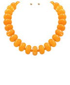 Rondelle Bead Necklace Set