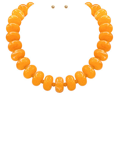 Rondelle Bead Necklace Set