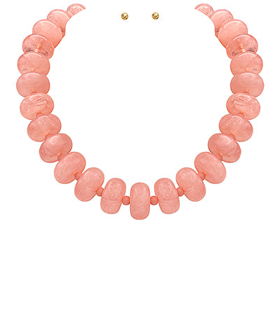 Rondelle Bead Necklace Set