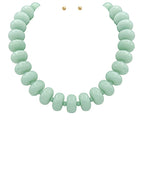 Rondelle Bead Necklace Set