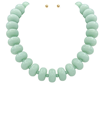 Rondelle Bead Necklace Set