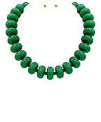 Rondelle Bead Necklace Set