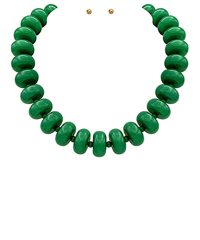 Rondelle Bead Necklace Set