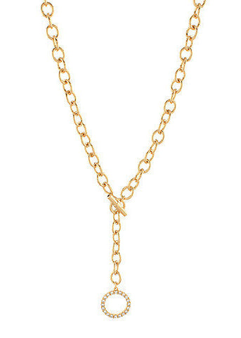 Ring with Crystal Y Necklace