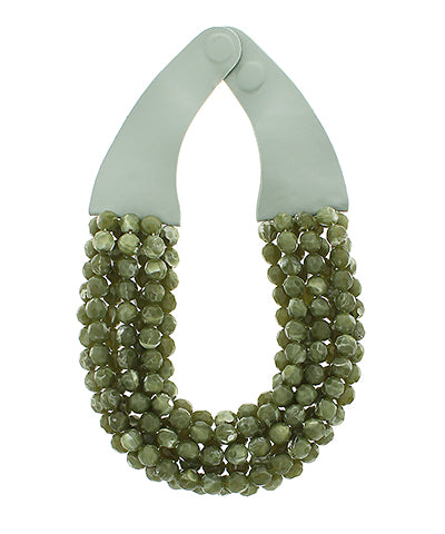 Selene Agate Bead Necklace