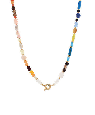Tension Clasp Beaded Necklace