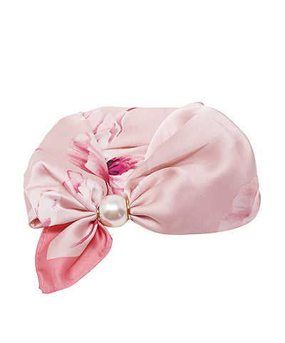 Pearl Magnet Floral Scarf Necklace
