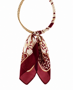 Silk Scarf Wrapped Collar Necklace