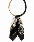 Silk Scarf Wrapped Collar Necklace