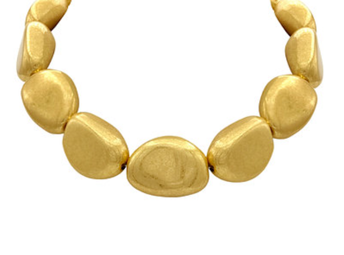 Statement Pebble Bead Necklace