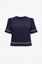 Colette Contrast Trim Blouse