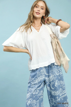 Floria V-Neck Top