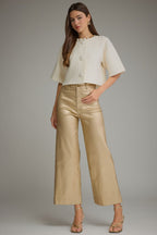 So Golden Wide Leg Pants