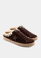 Pippa Studded Shearling Mule Sneaker