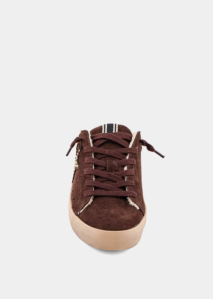 Pippa Studded Shearling Mule Sneaker