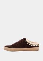Pippa Studded Shearling Mule Sneaker