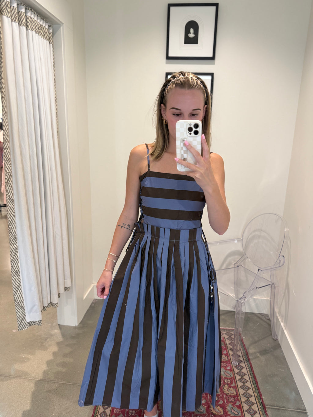 Palmstead Stripe Midi Dress