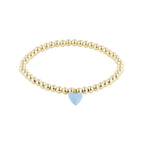 Bead Bracelet w/ Heart Charm