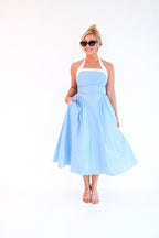 Kamryn Tie Neck Midi Dress