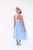 Kamryn Tie Neck Midi Dress