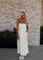 Harrington Trim Maxi Dress